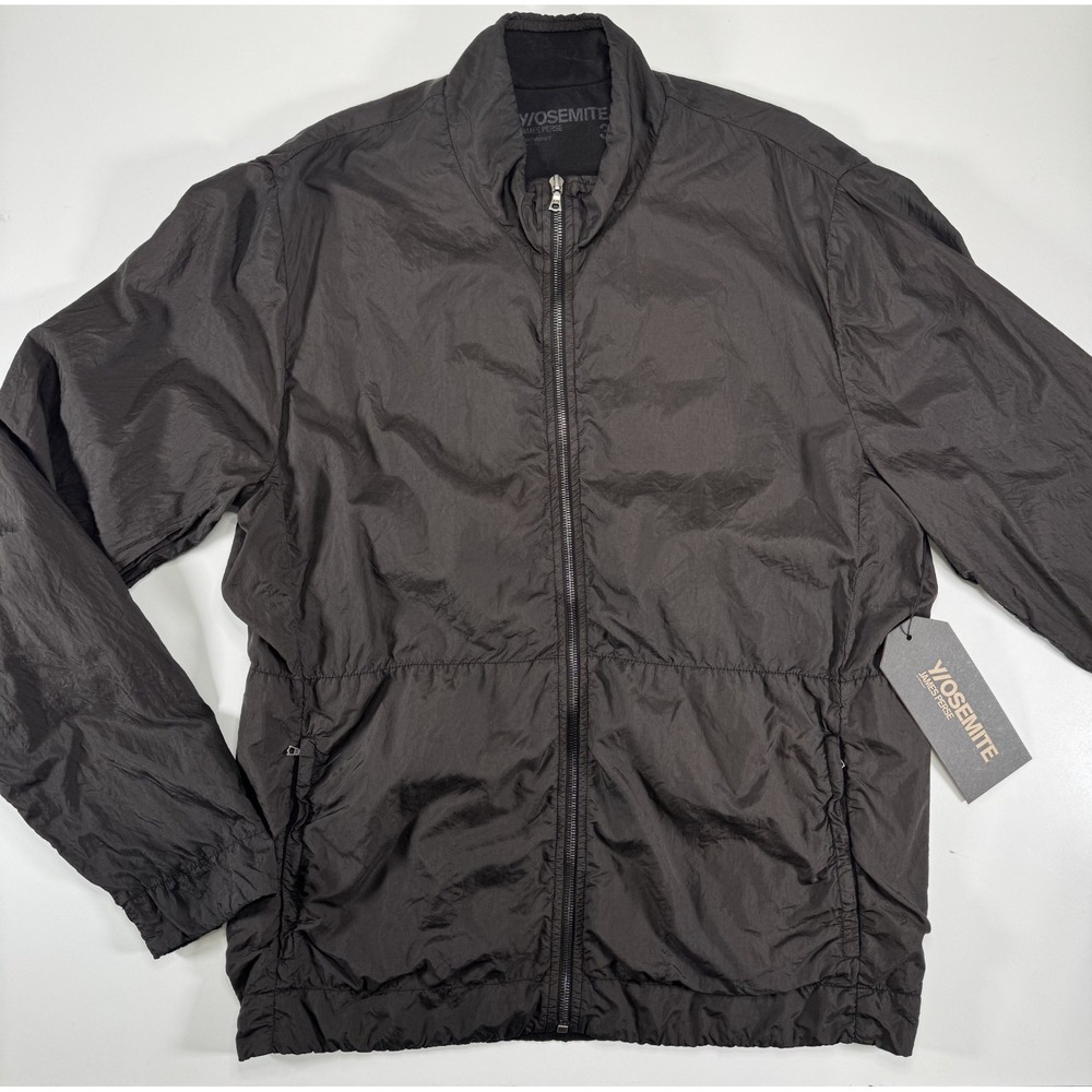 NWT YOSEMITE JAMES PERSE Performance Nylon Jacket Mens 3/Large Black MUW2122